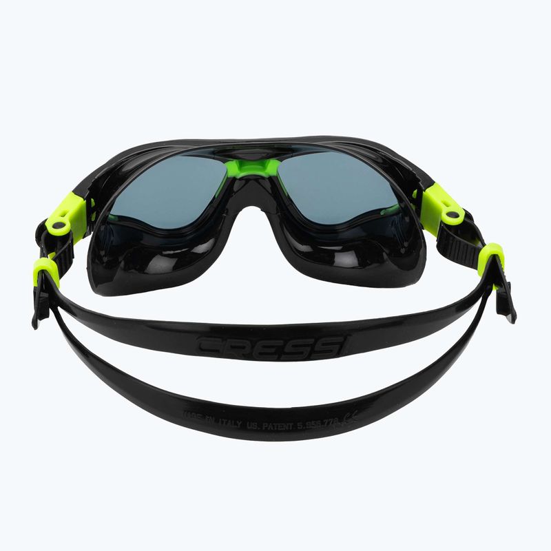 Maska do pływania Cressi Cobra black/black/lime smoked 4
