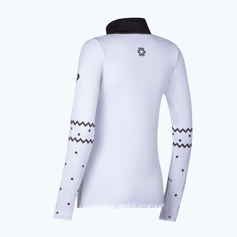 Bluza termoaktywna damska Newland Groenlandia Half Zip white/black 6