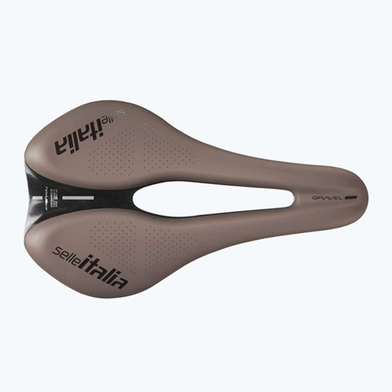 Siodełko rowerowe Selle Italia Novus Boost Evo Gravel TM, Superflow, Manganese Rail, Soft-Trek brown 3