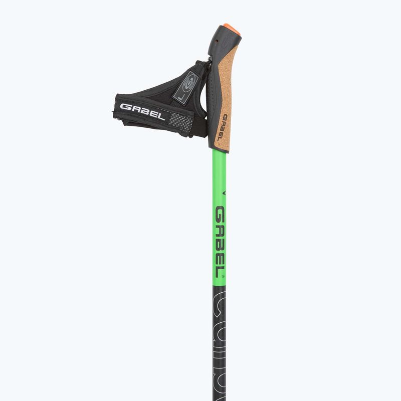 Kije nordic walking GABEL Carbon XT 2S 80 F.L. czarny/limonkowy 2