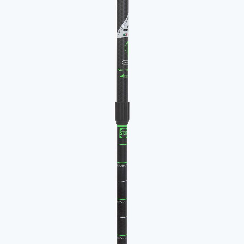 Kije nordic walking GABEL Carbon XT 2S 80 F.L. czarny/limonkowy 4