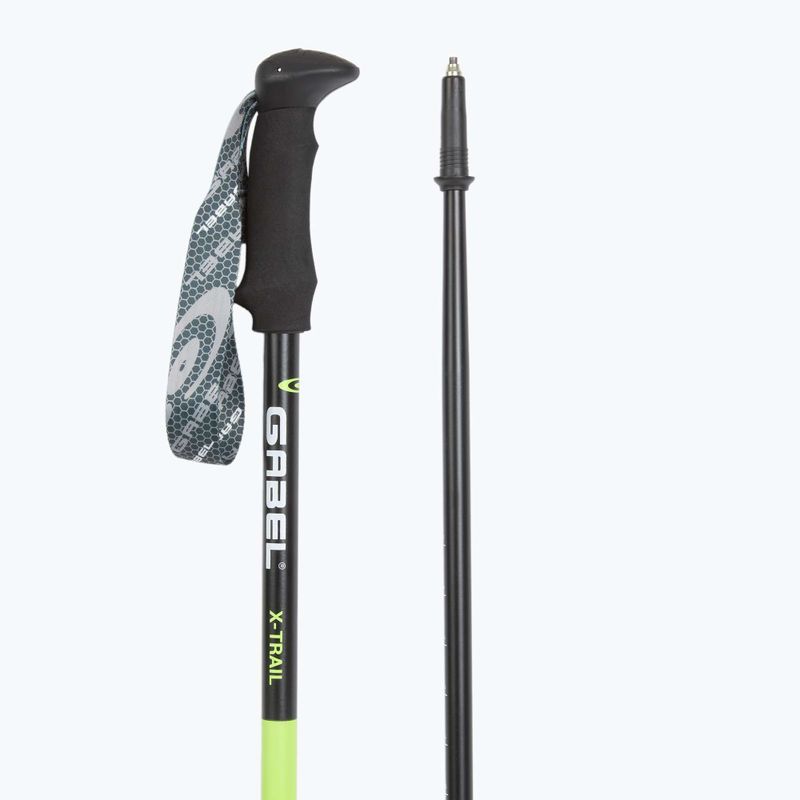 Kije nordic walking GABEL X-Trail limonkowy 3