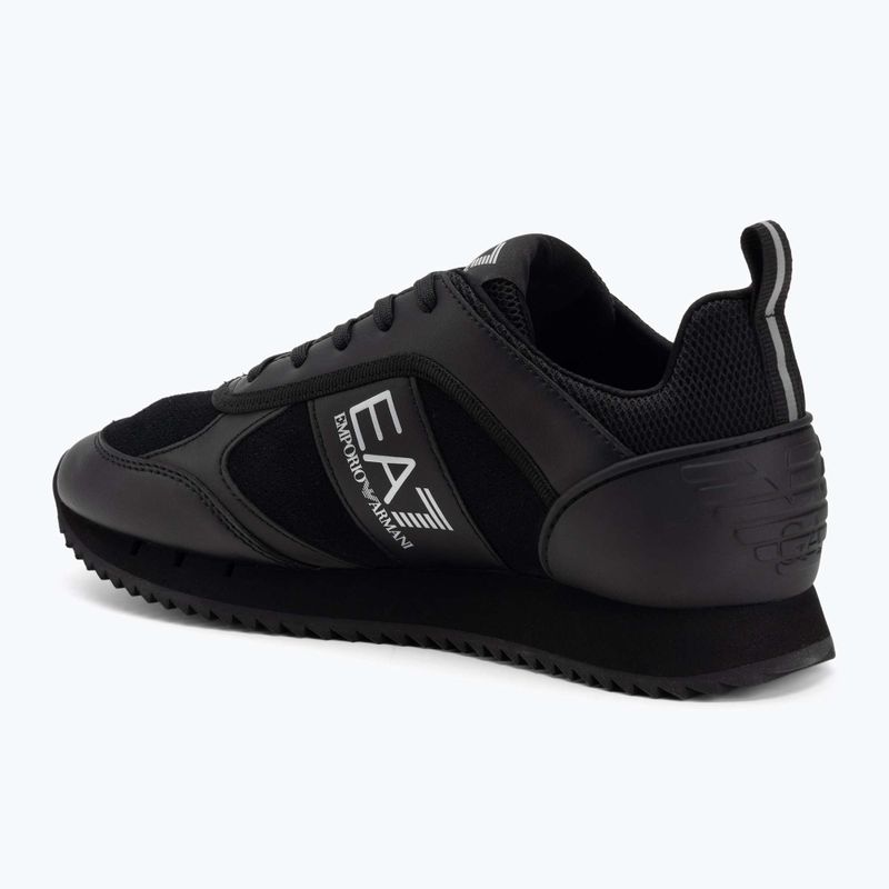 Buty EA7 Emporio Armani Black & White Suede triple black micropunch 3
