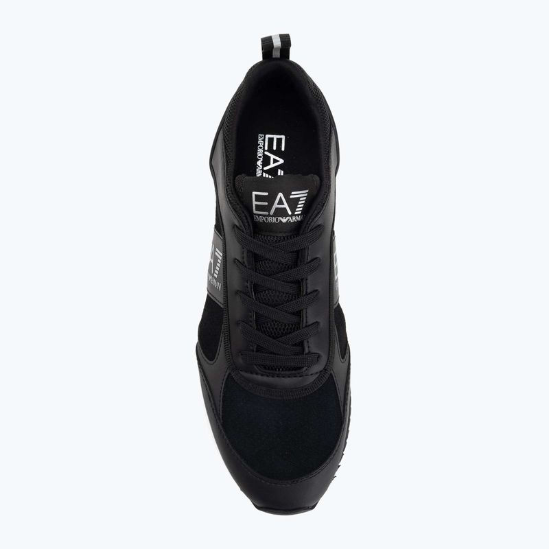 Buty EA7 Emporio Armani Black & White Suede triple black micropunch 5