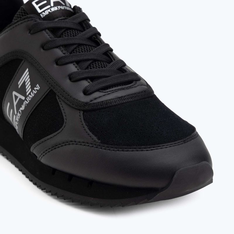 Buty EA7 Emporio Armani Black & White Suede triple black micropunch 7