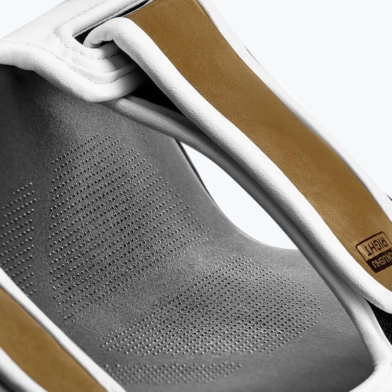Ochraniacze piszczeli i stóp Hayabusa T3 Striking Shin Guards white/gold 9