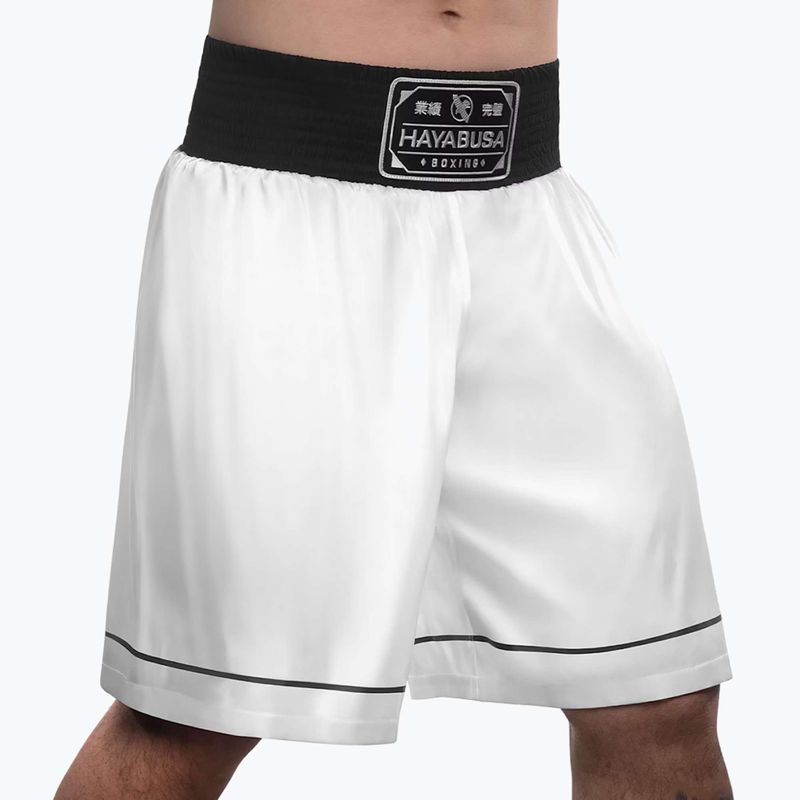 Spodenki treningowe Hayabusa Pro Boxing white 2