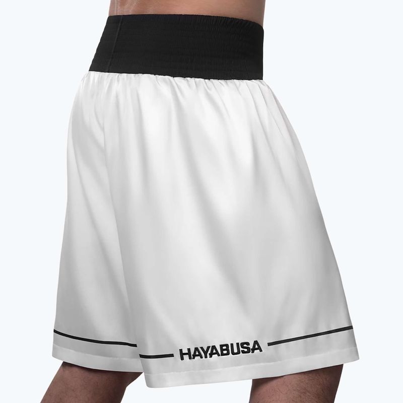 Spodenki treningowe Hayabusa Pro Boxing white 3