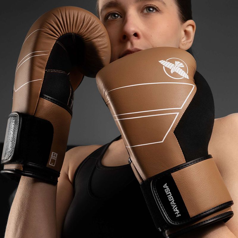 Rękawice bokserskie Hayabusa S4 Leather golden brown 6