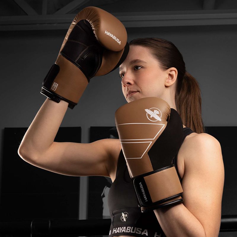 Rękawice bokserskie Hayabusa S4 Leather golden brown 7