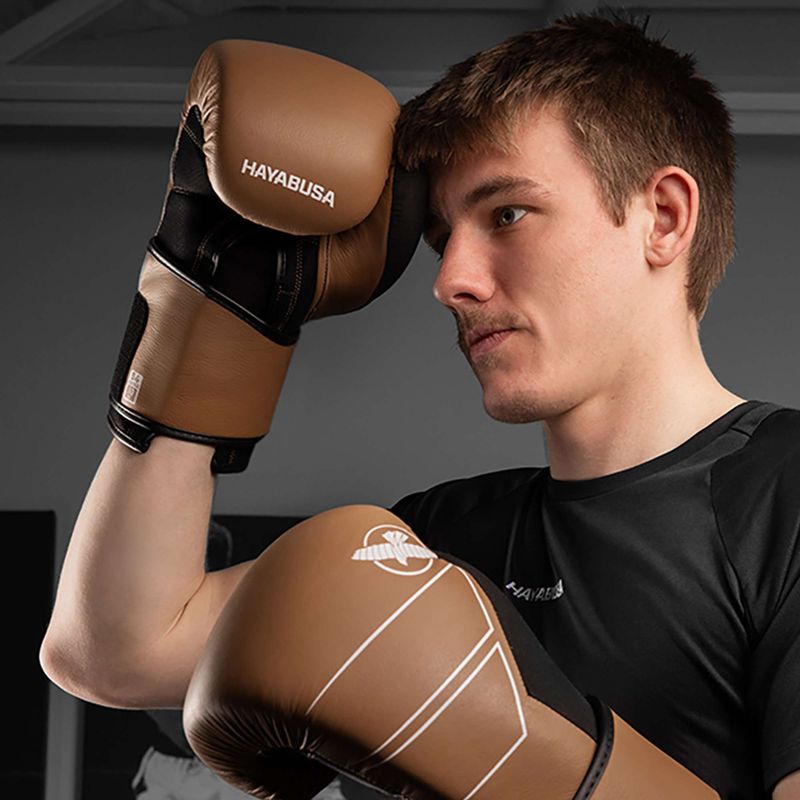 Rękawice bokserskie Hayabusa S4 Leather golden brown 10