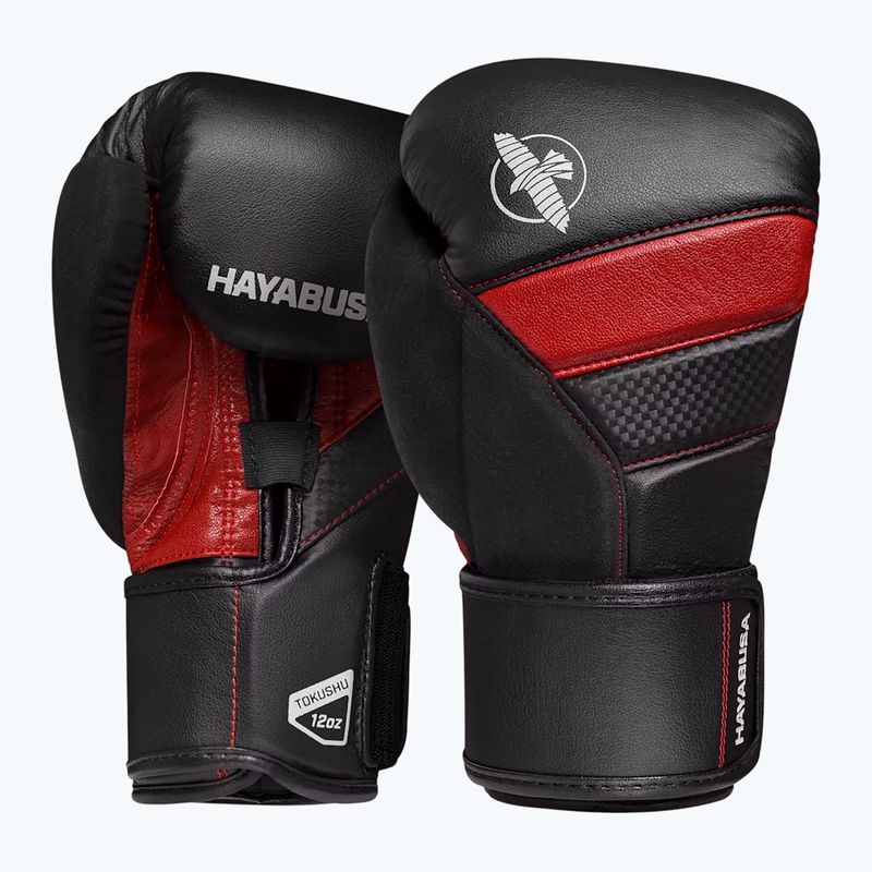 Rękawice bokserskie Hayabusa T3 black/red 2