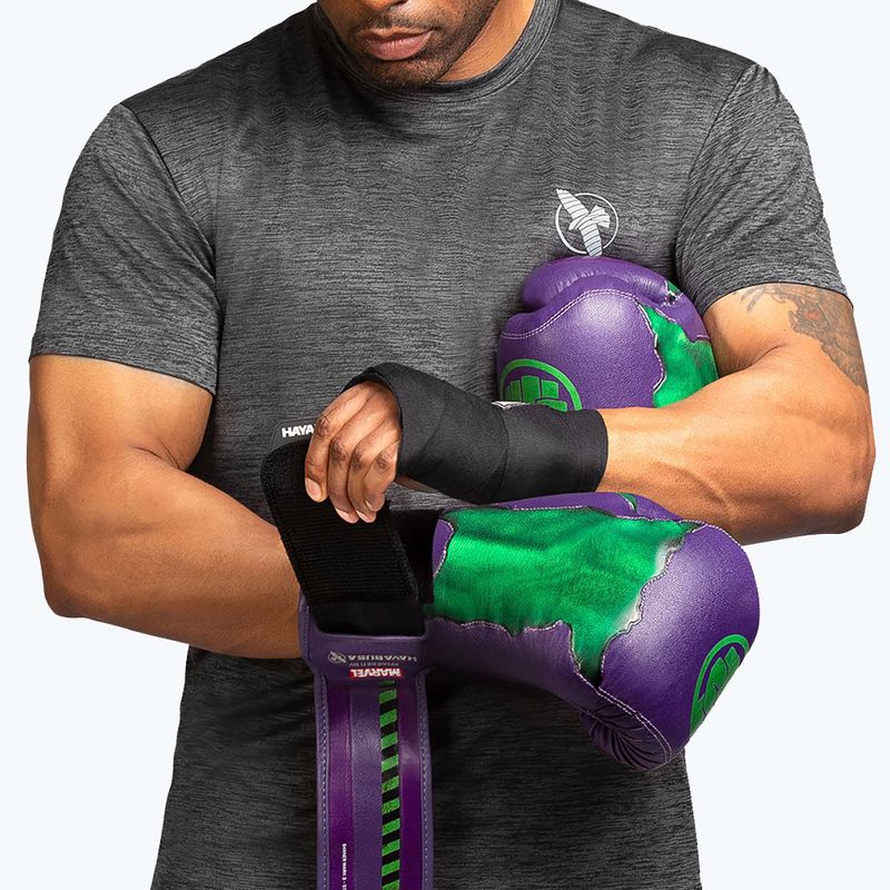 Rękawice bokserskie Hayabusa Marvel's Hulk purple/green 13