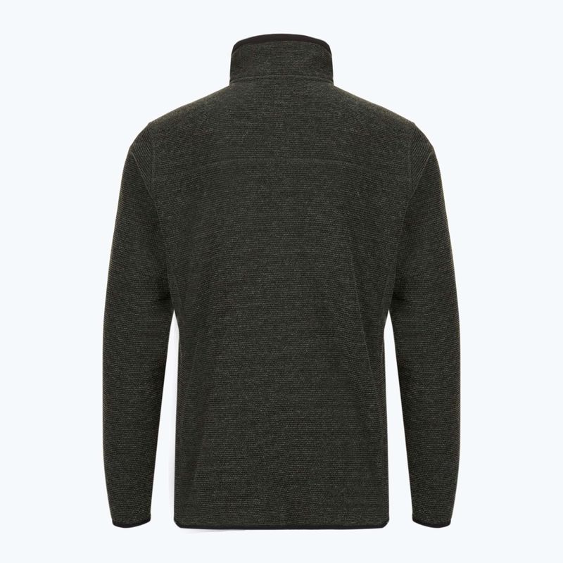 Bluza polarowa męska CMP 35H3907 Melange Knitted forest melange/nero/ferrari 2