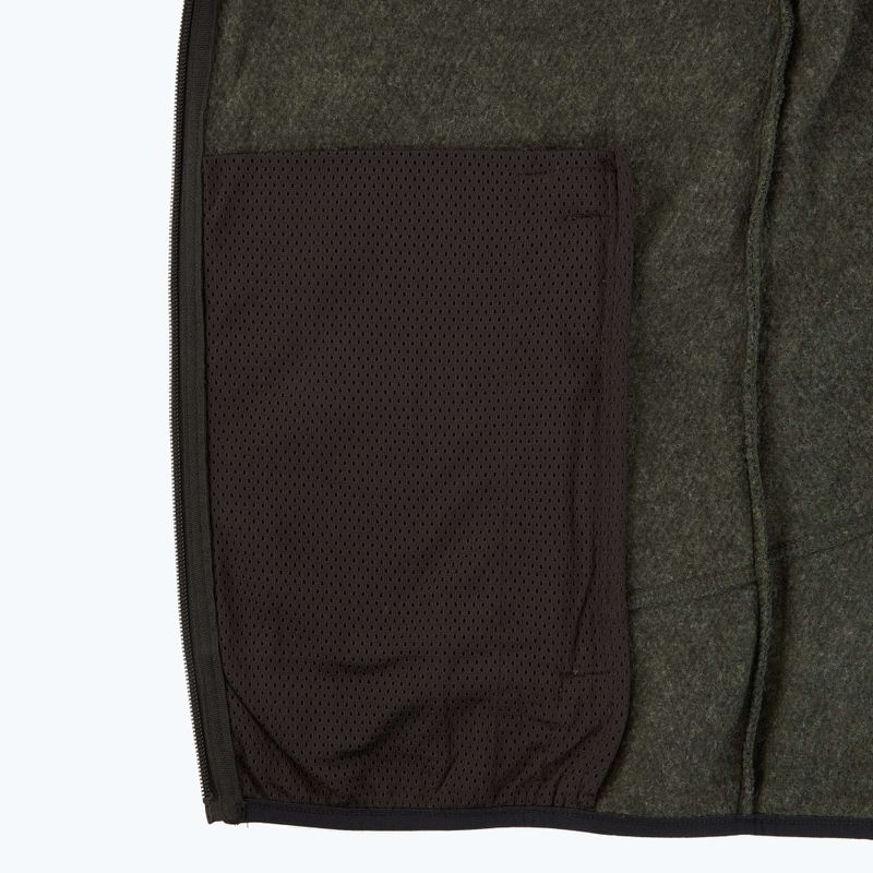 Bluza polarowa męska CMP 35H3907 Melange Knitted forest melange/nero/ferrari 5