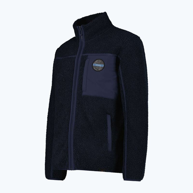Kurtka męska CMP 35P3877 Teddy Highloft black/blue 3