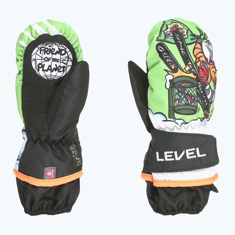 Rękawice narciarskie dziecięce Level Animal lime 7