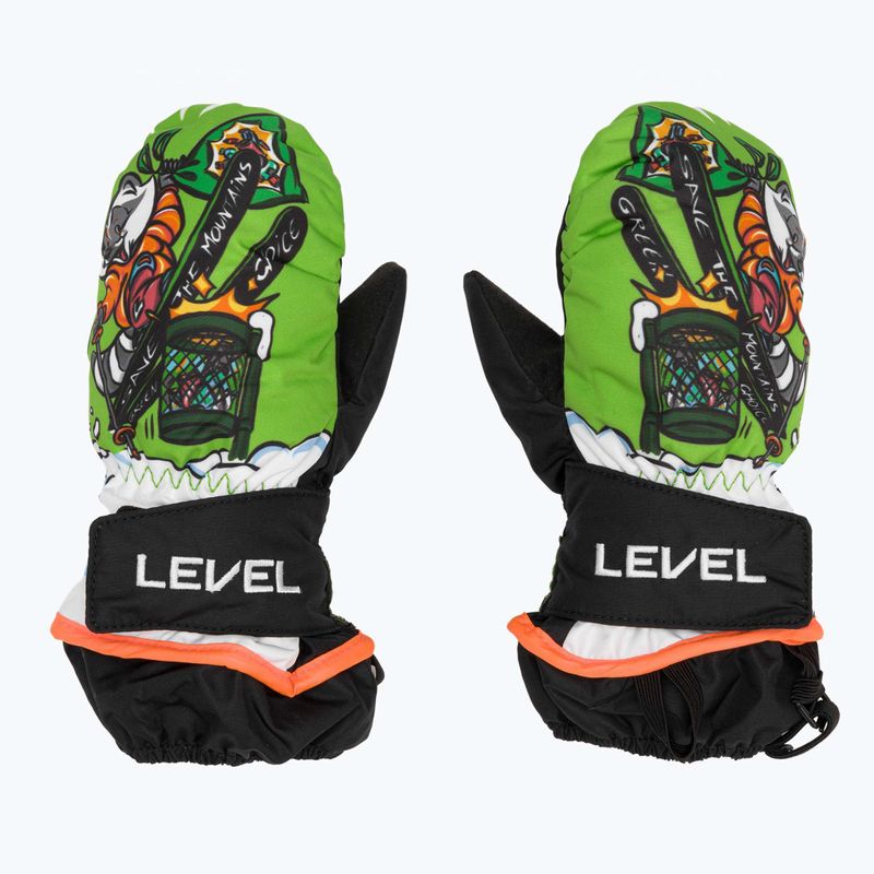 Rękawice narciarskie dziecięce Level Animal lime 2