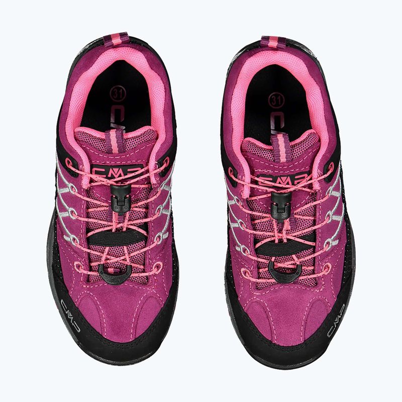 Buty trekkingowe dziecięce CMP Rigel Low Wp berry/pink fluo 11