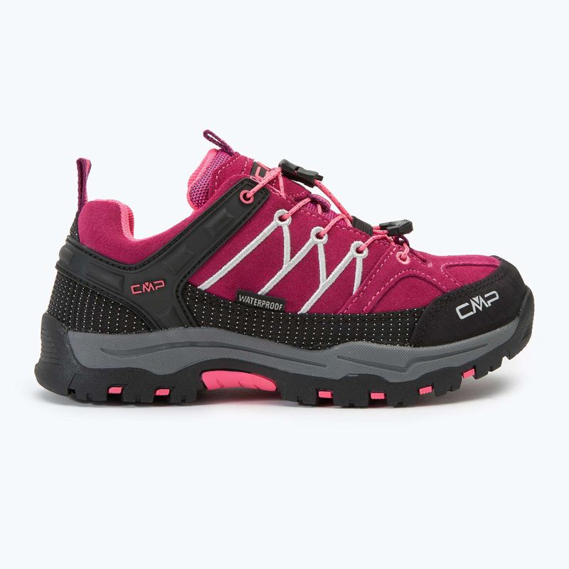Buty trekkingowe dziecięce CMP Rigel Low Wp berry/pink fluo 2