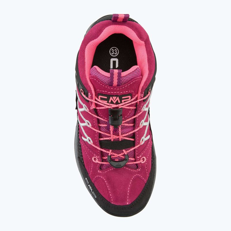 Buty trekkingowe dziecięce CMP Rigel Low Wp berry/pink fluo 5