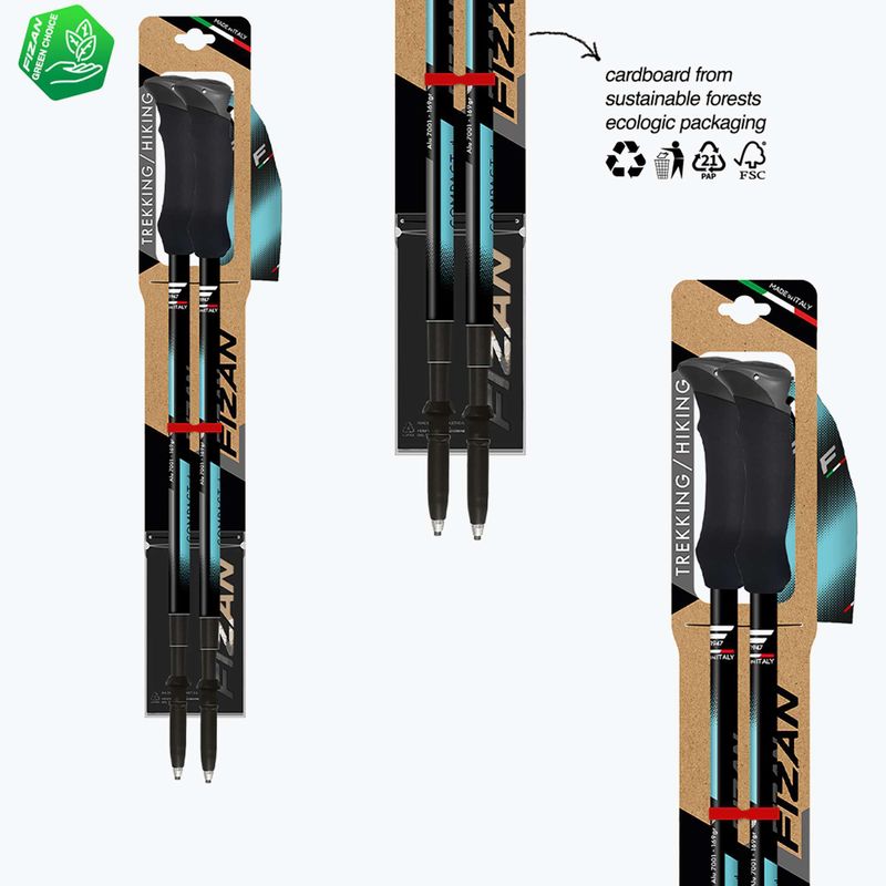 Kije trekkingowe Fizan Compact Tech 4 light blue 6