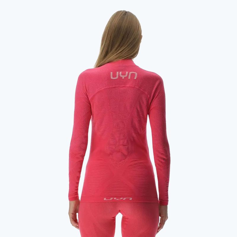 Bluza termoaktywna damska UYN Elevation Biomorph LS Turtle Neck pink yarrow 3