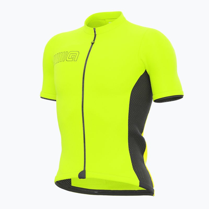 Koszulka rowerowa męska Alé Color Block fluorescent yellow 6