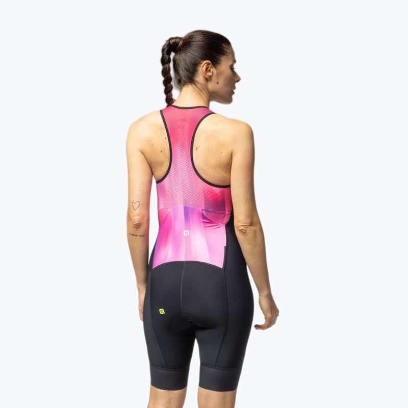 Kombinezon triathlonowy damski Alé Crazy pink combo 3