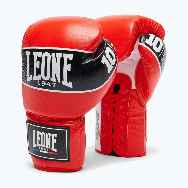 Rękawice bokserskie LEONE 1947 Shock Pro rose/red 2