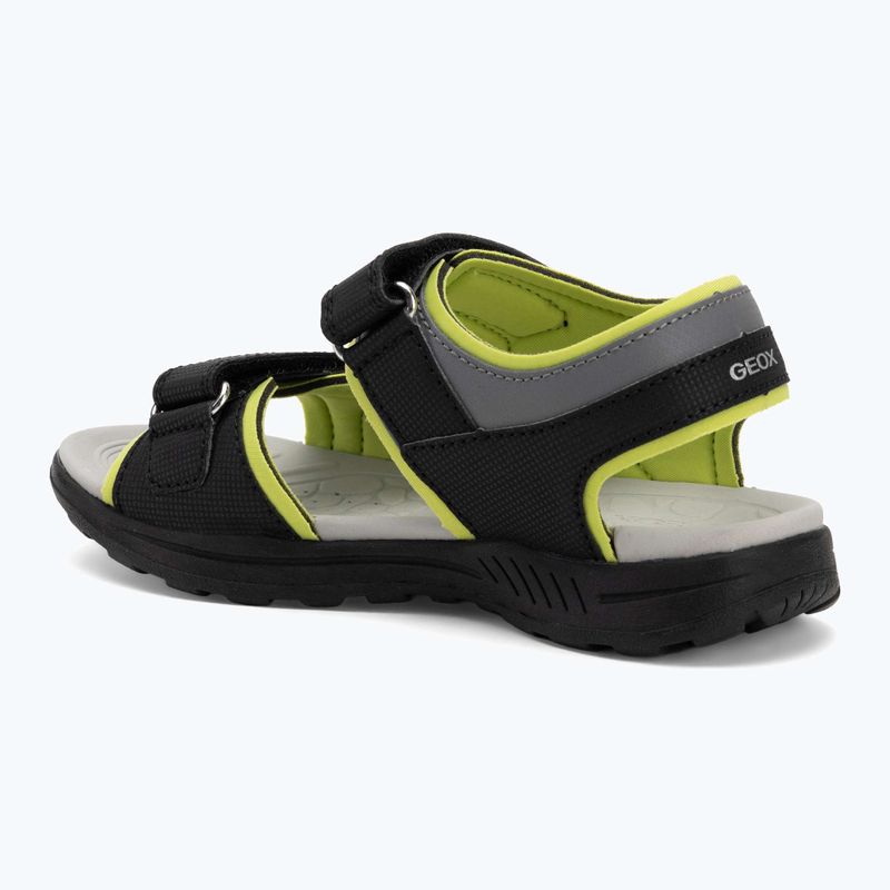 Sandały dziecięce Geox Vaniett black/light green 3