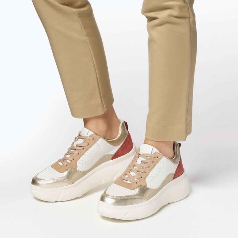 Buty damskie Geox Nebula™ 2.0 X whire/light gold 8