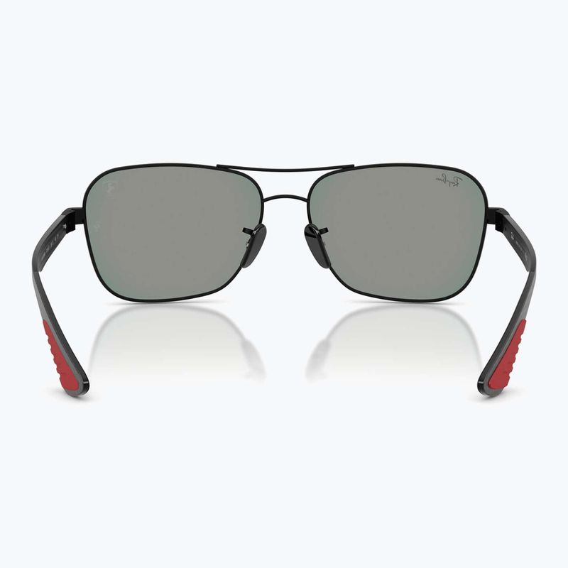 Okulary przeciwsłoneczne Ray-Ban Rb8336M Scuderia matt black/dark grey mirror blue/red 5