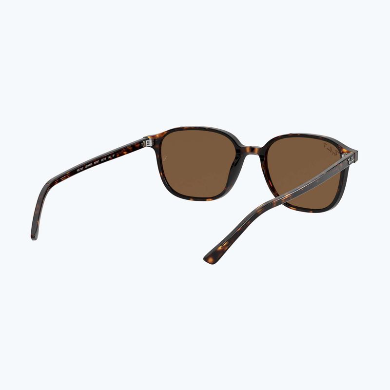 Okulary przeciwsłoneczne Ray-Ban Leonard tortoise/brown polarized 6