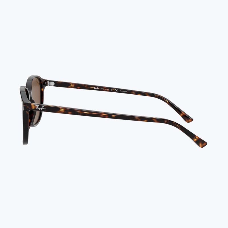 Okulary przeciwsłoneczne Ray-Ban Leonard tortoise/brown polarized 7