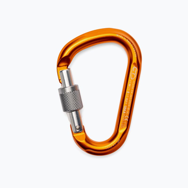 Karabinek Climbing Technology HMS Snappy CF SG Twist Lock orange 2