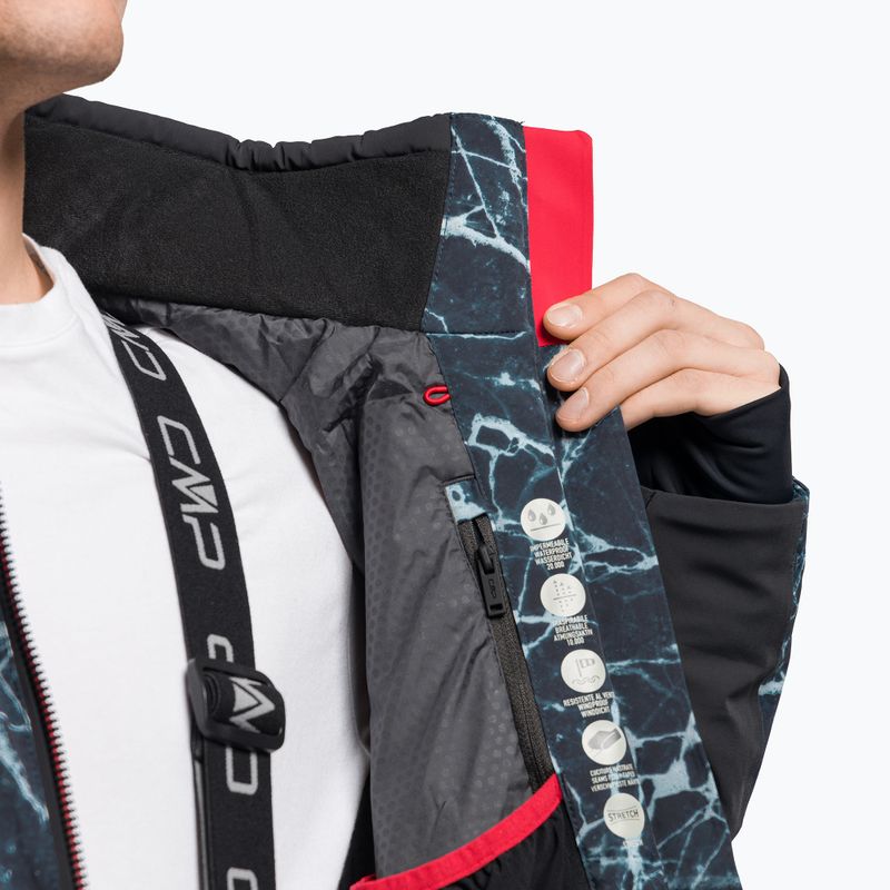 Kurtka narciarska męska CMP 31W0087 nero/ghiaccio/bianco 13