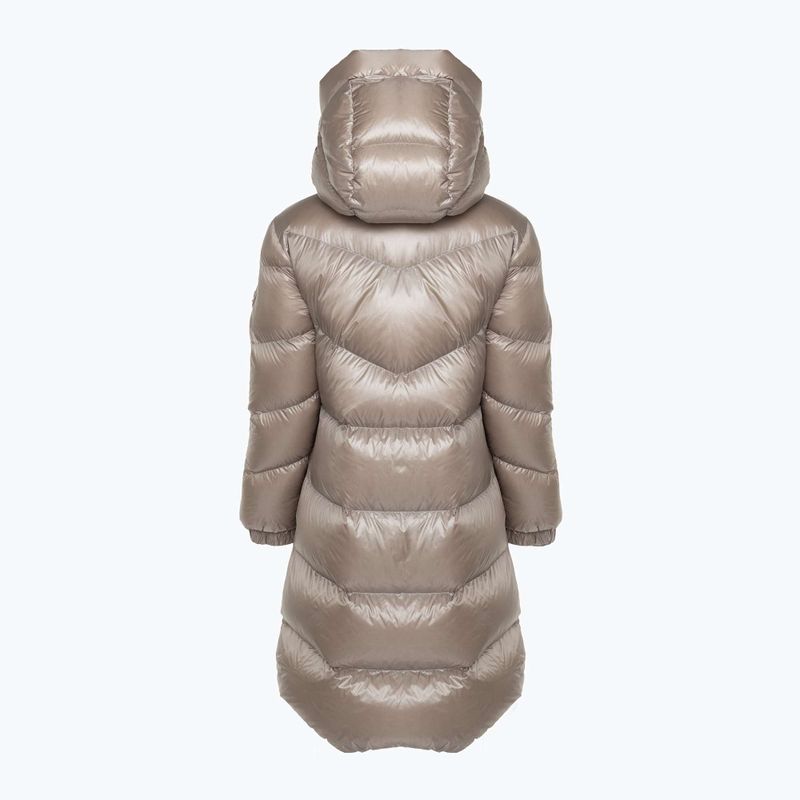 Kurtka damska Woolrich Aliquippa Long Puffer light taupe 2