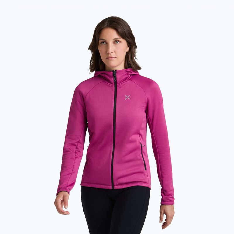 Bluza damska Montura Fadis Grid Hooded Maglia baton rougue 4