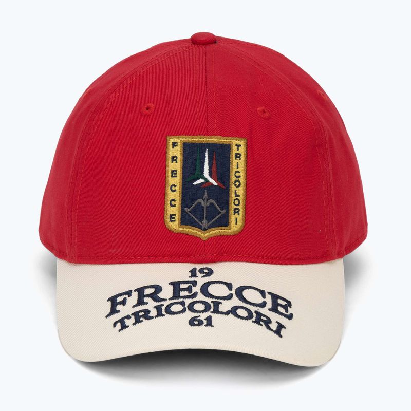 Czapka z daszkiem męska Aeronautica Militare HA1246UCT02 tango red/cream white 2