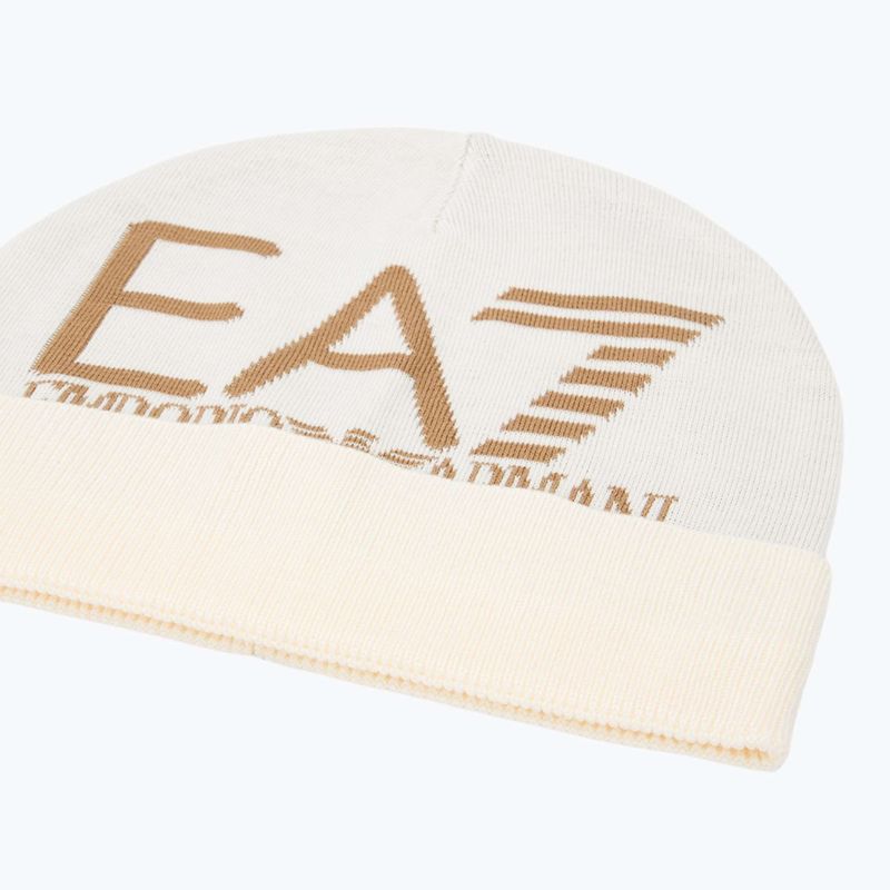 Czapka zimowa EA7 Emporio Armani Mountain Visibility Beanie vanilla ice/tigers eye 3