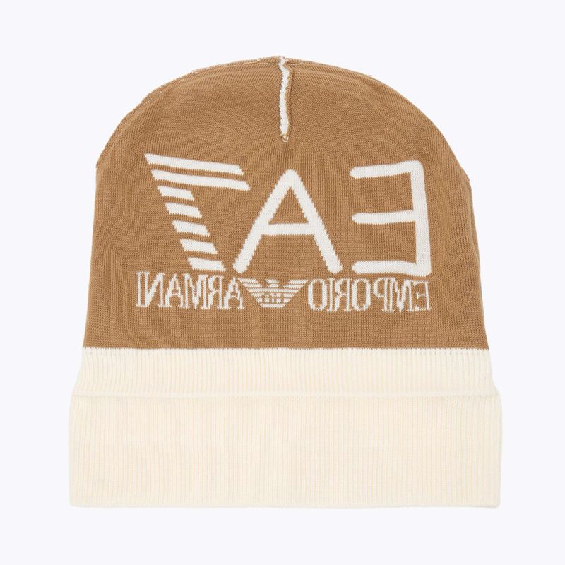 Czapka zimowa EA7 Emporio Armani Mountain Visibility Beanie vanilla ice/tigers eye 4