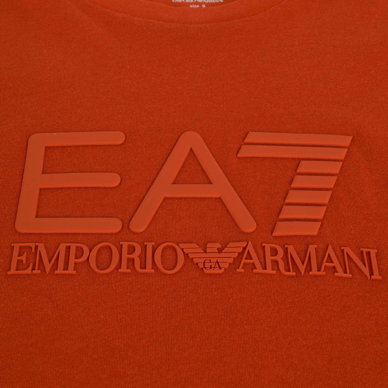 Koszulka męska EA7 Emporio Armani Visibility Cotton Crew rooibos tea 3