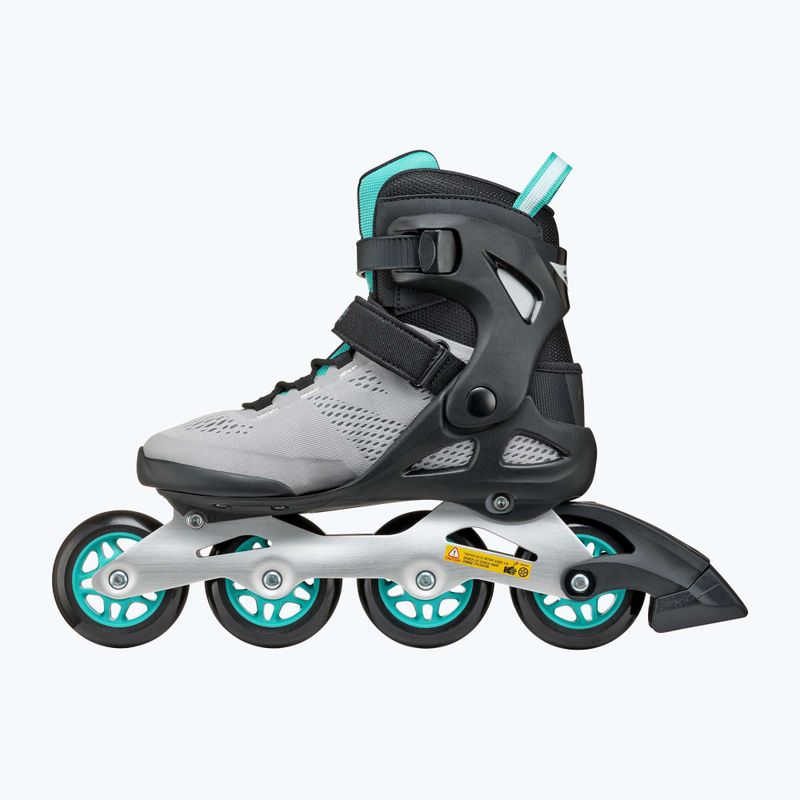 Rolki damskie Rollerblade Macroblade 80 W grey/teal blue 2