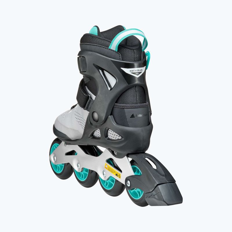 Rolki damskie Rollerblade Macroblade 80 W grey/teal blue 5