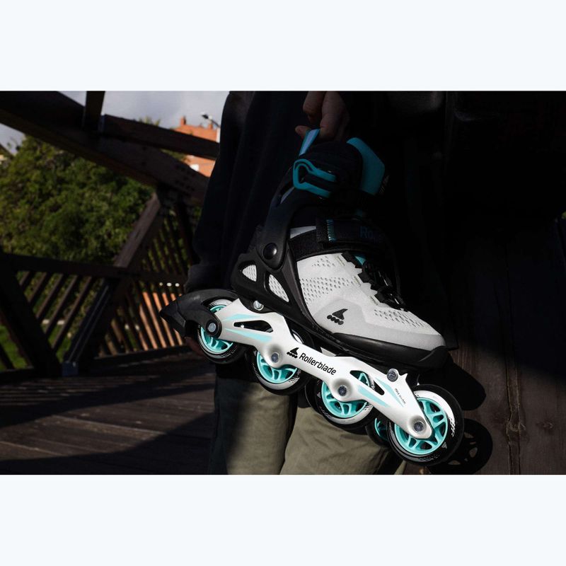 Rolki damskie Rollerblade Macroblade 80 W grey/teal blue 8