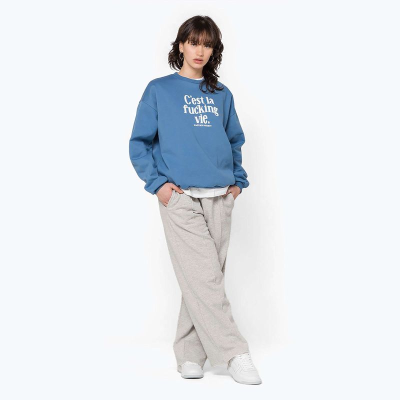 Bluza damska Kaotiko C'est la vie denim blue 2