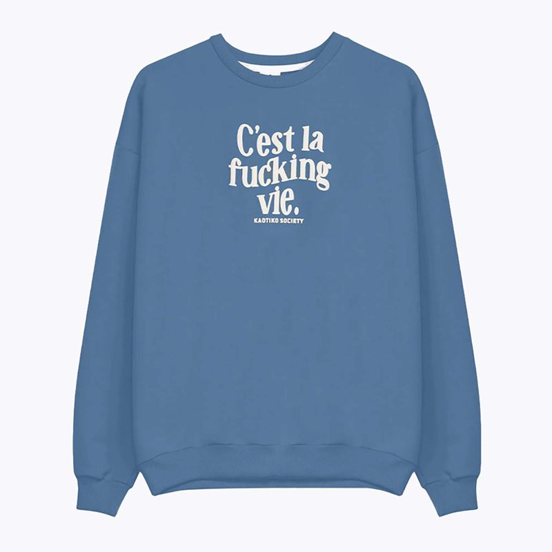 Bluza damska Kaotiko C'est la vie denim blue 4
