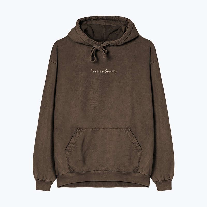 Bluza męska Kaotiko Washed Vancouver Society brown 3