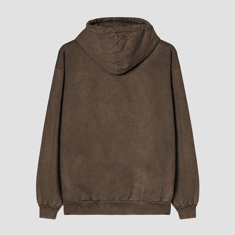 Bluza męska Kaotiko Washed Vancouver Society brown 4